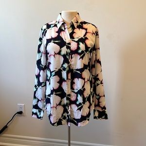 Banana republic floral blouse